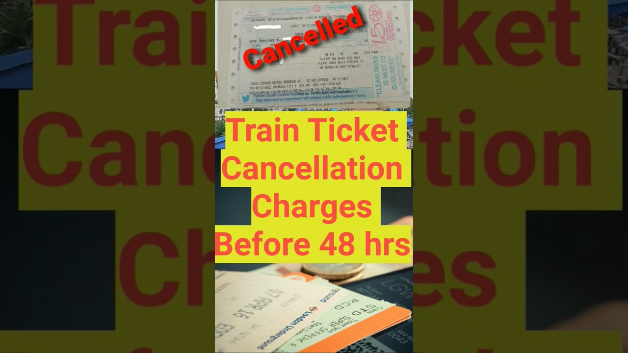 Train Ticket Cancellation Charges in Hindi | All Class Cancellation Charges #irctc  @HRshorts999