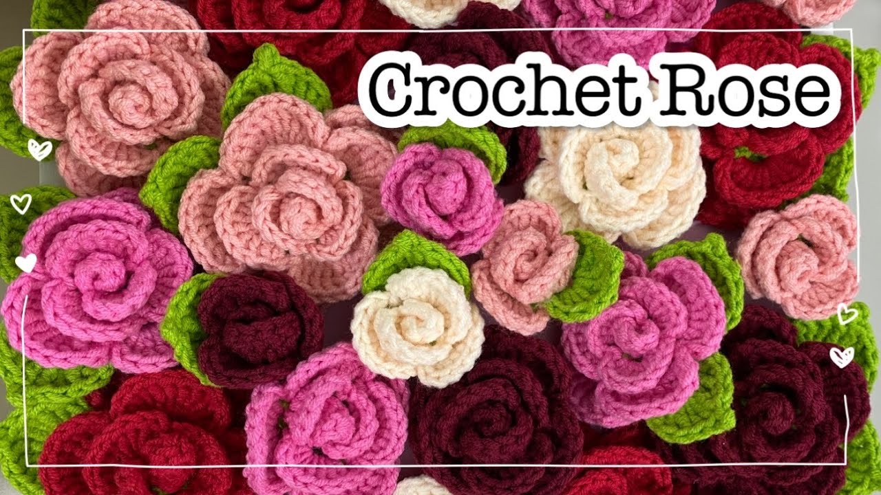 Crochet Rose Tutorial | easy and quick crochet
