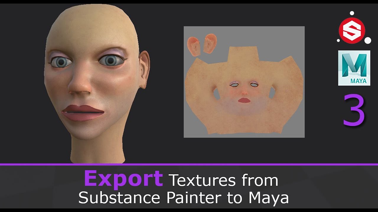 Export Textures from Substance Painter to Maya (3/3)