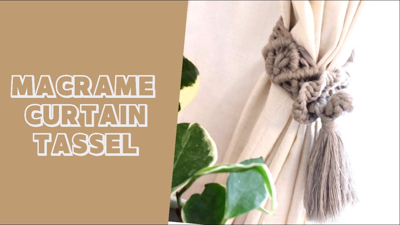 マクラメカーテンタッセル/Macrame curtain tassel