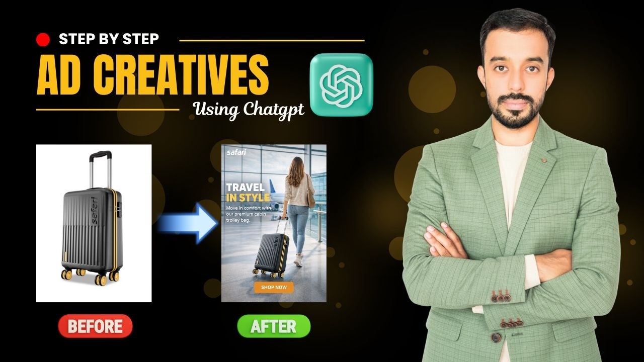 How to Make Image Ads with Ai | How to Create Instageam Ads for Ecommerce Business Using ChatGPT