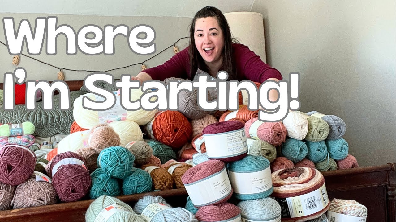 How I Tamed My Wild Yarn Stash! - Organize my yarn with me
