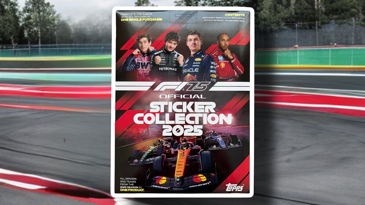 Filling My Official F1 2025 Sticker Album | Relaxing ASMR Session 🏎️✨