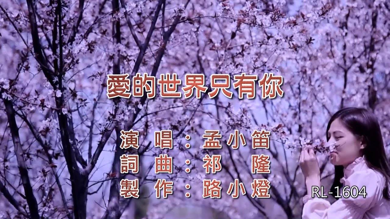 孟小笛 | 愛的世界只有你 | (1080P)KTV