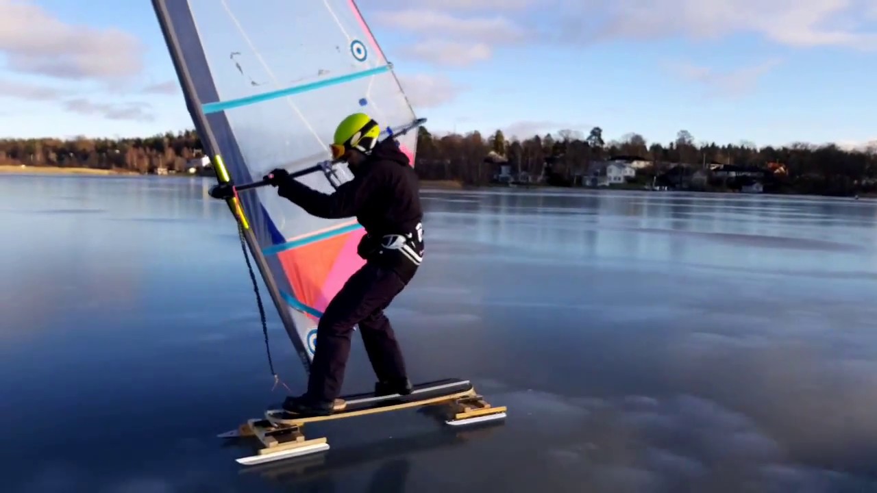 Issurfing Vallentunasjön 2018-01-27