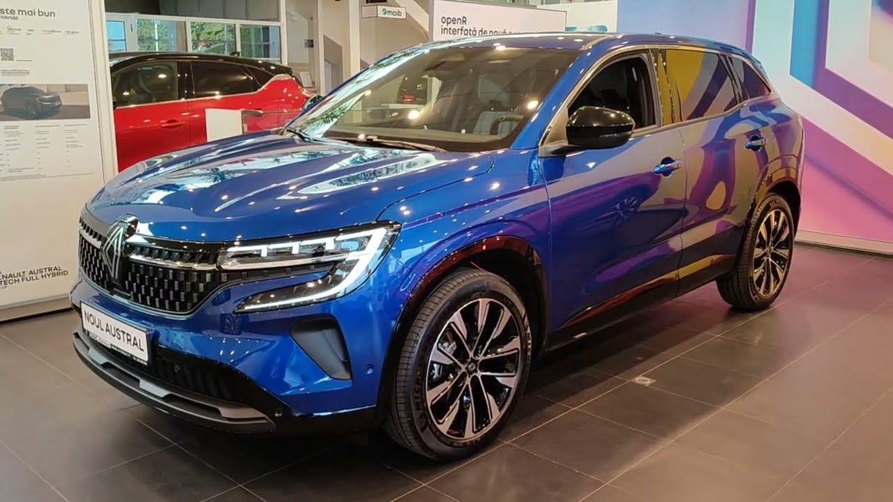All New Renault Austral Blue iron Techno mild hybrid 1332 TCE 160 HP 2024 #youtube #cars #renault #