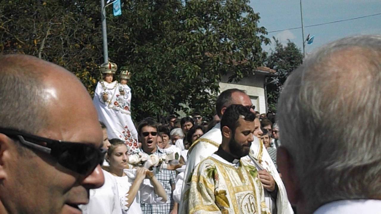 The Assumption procession in Molve, Croatia