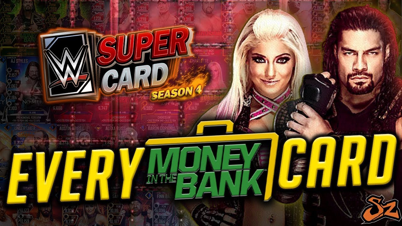EVERY MONEY IN THE BANK CARD IN WWE SUPERCARD