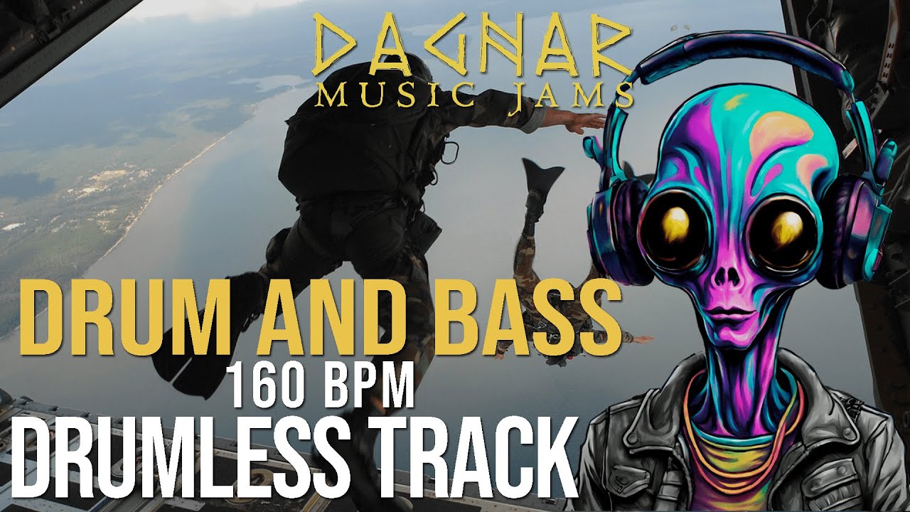 Drum & Bass  - Drumless Track | 160 BPM | No Drums | Backing Track Jam For Drummers