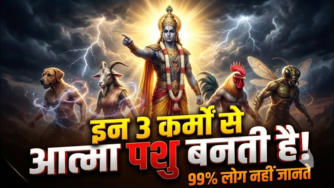 इन 3 कर्मों से आत्मा पशु बनती है! | 99% लोग नहीं जानते