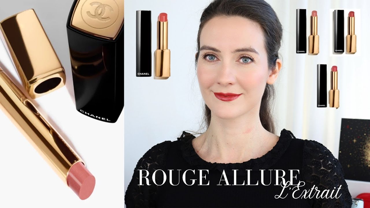 CHANEL Rouge Allure L’Extrait REFILLABLE lipsticks | Review | Shades 812| 814| 818| 862