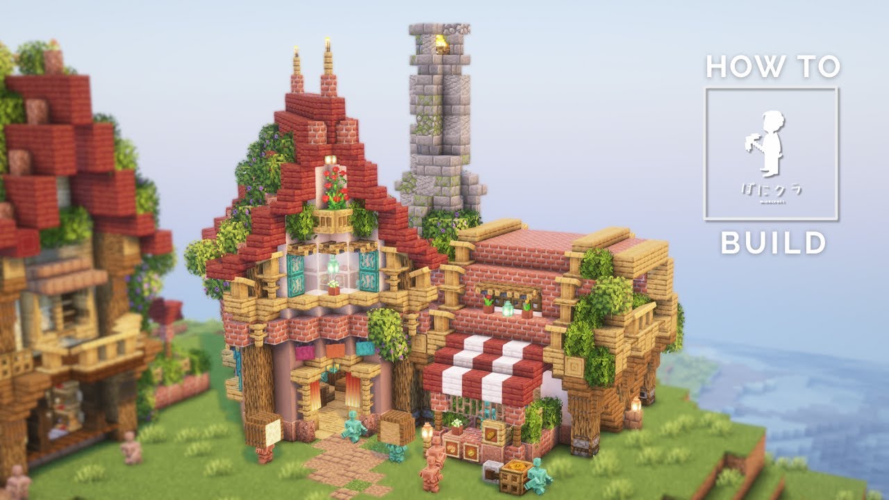 【マインクラフト】かんたん！ななめ屋根でおしゃれな家の作り方