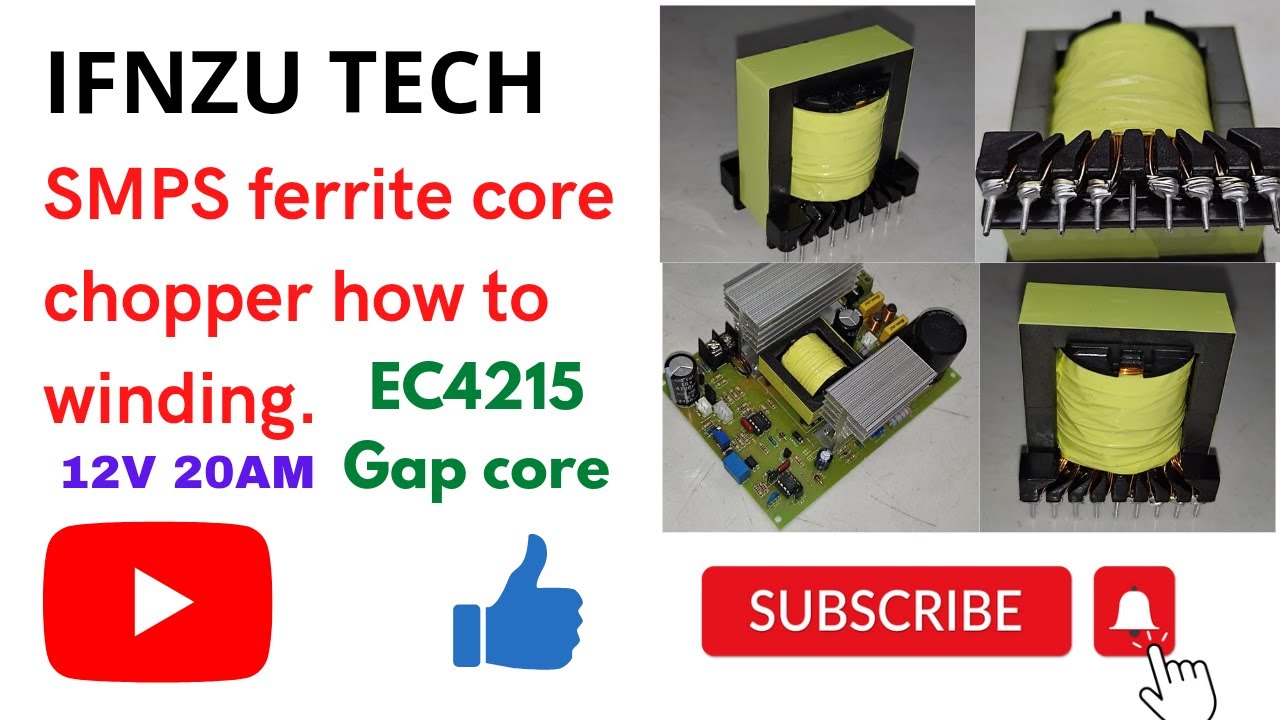 SMPS ferrite core chopper winding