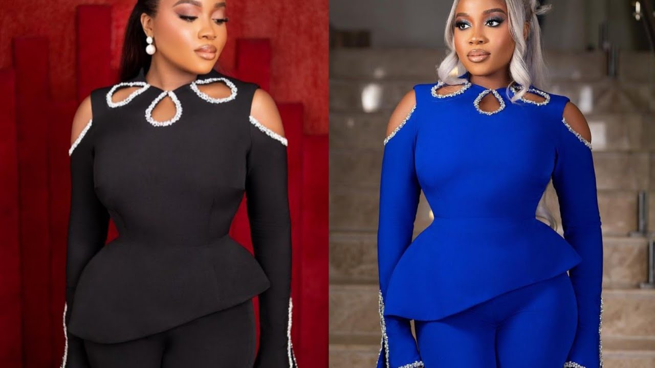 HOW to CUT / DRAFT A PEPLUM BLOUSE with MULTIPLE KEY HOLE NECKLINE/ 90 DEGREE PEPLUM/ FLARE. #amen