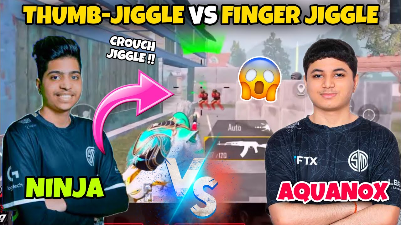 TSM-Ninja Vs Aquanox | THUMB VS FINGER JIGGLE 😱 TDM MATCH