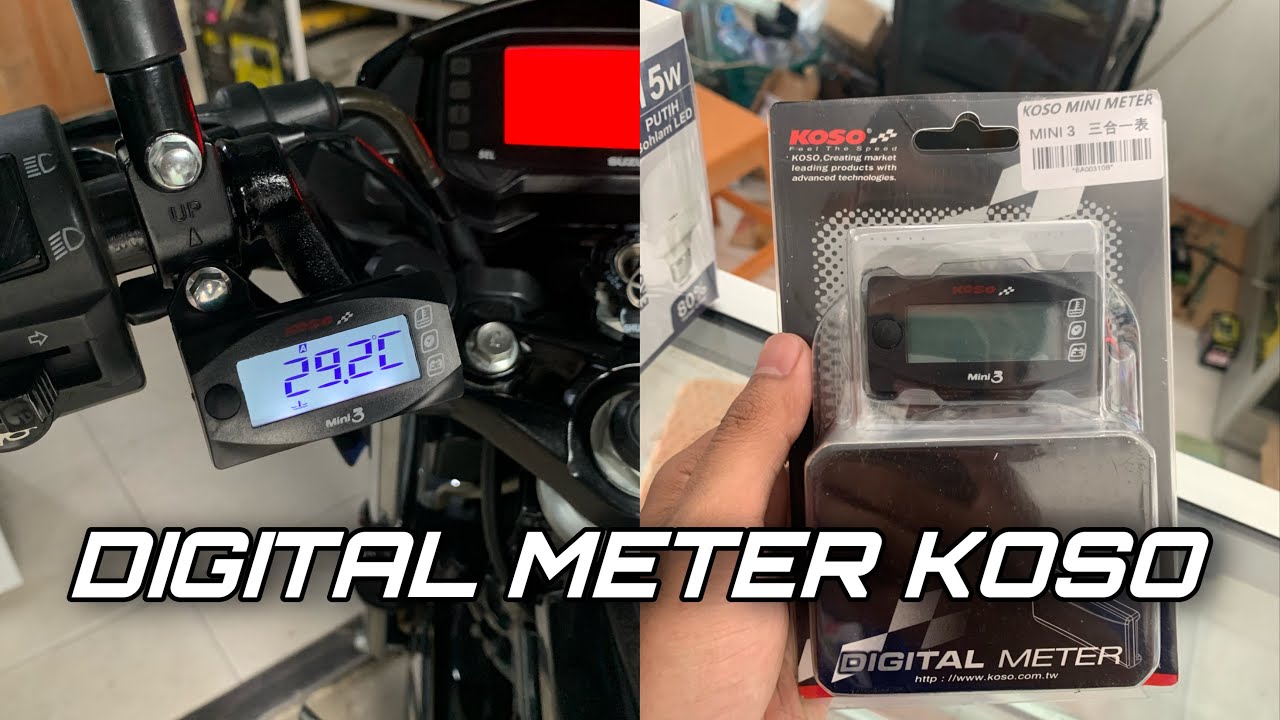 CARA PASANG MINI3 DIGITAL METER KOSO SUHU VOLTMETER DAN JAM