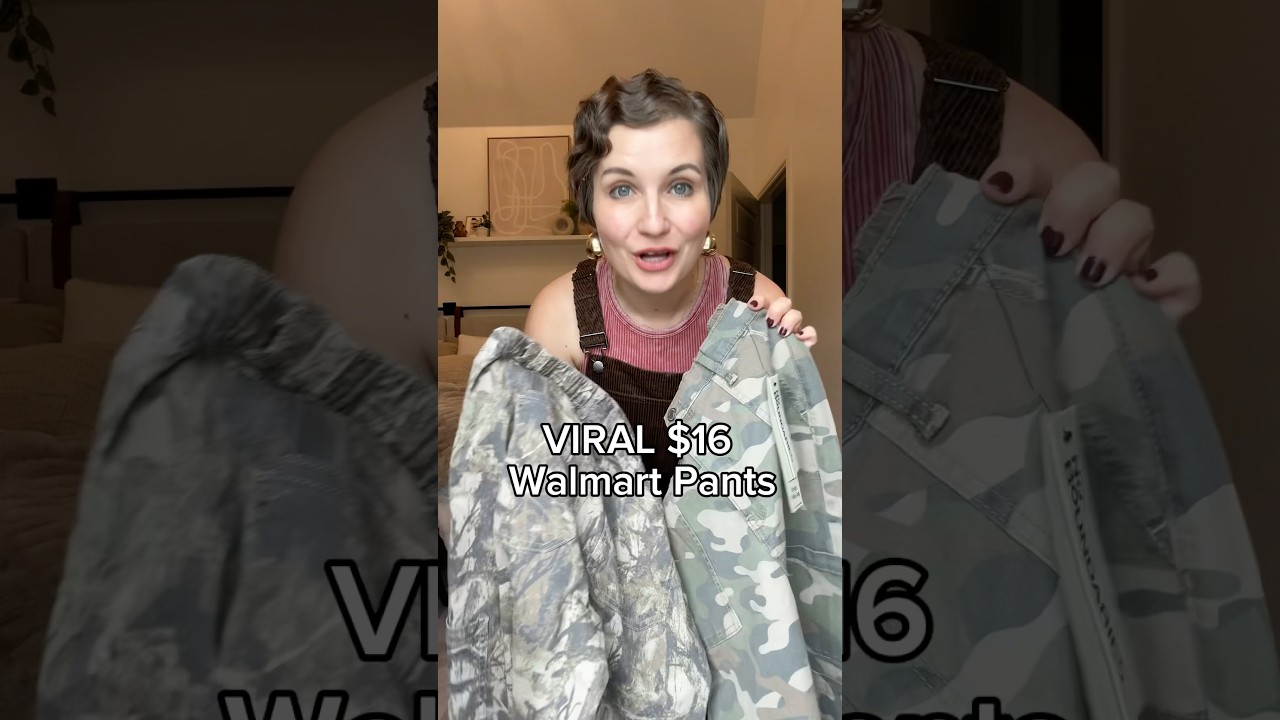VIRAL $16 Walmart Camo Pants!! #walmartfinds #walmartclothing #walmartfashion