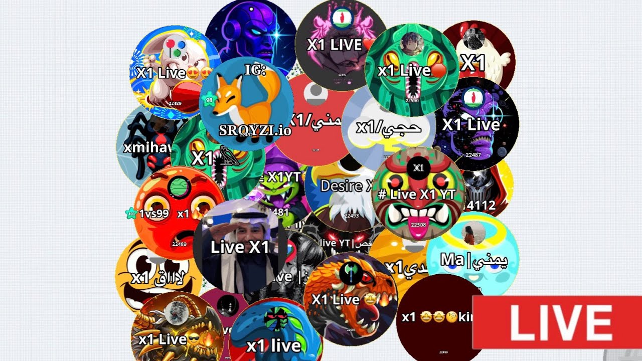 بث اقاريو حياكم LIVE AGARIO X1YT