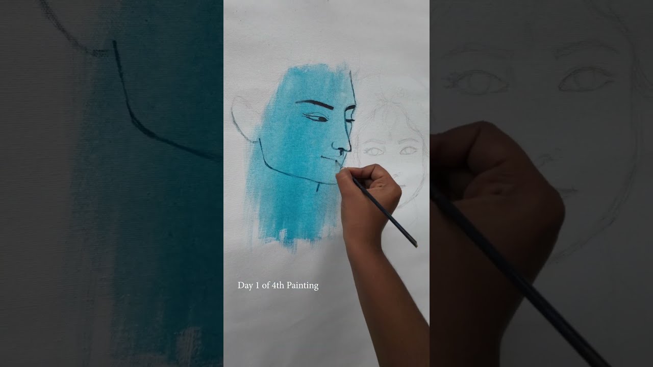 What Happens on DAY 1 Will CHANGE Everything! #art  #painting #shorts  #artisticexpressions