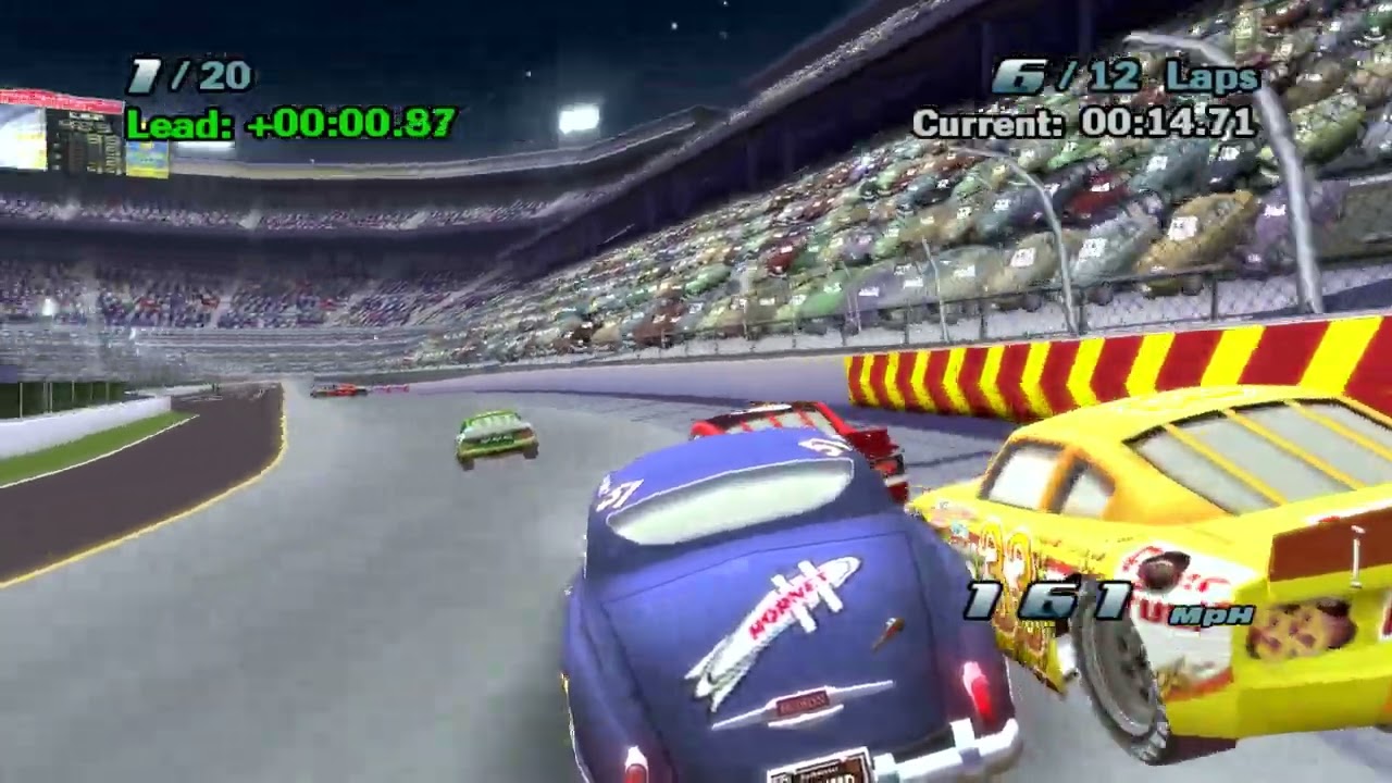 Cars The Game - Fabulous Hudson Hornet gameplay in Motor Speedway of the South | PC