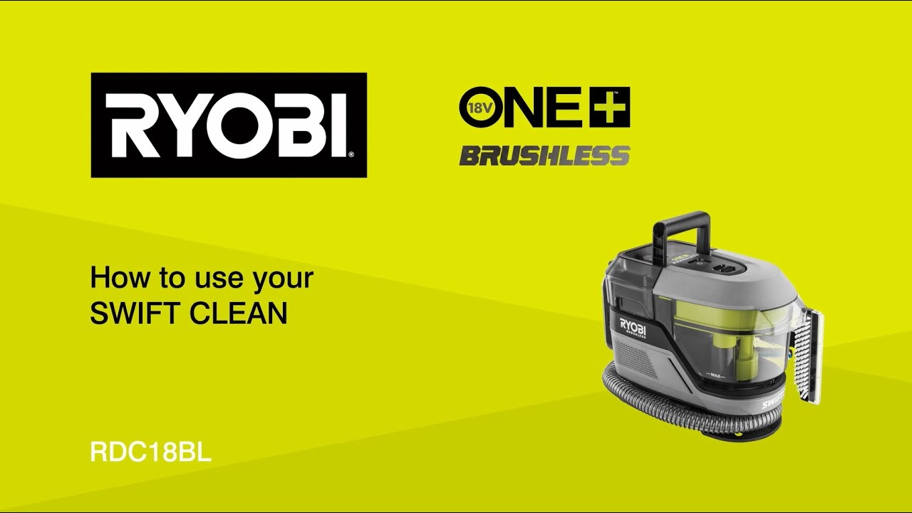 How to Use the RYOBI® 18V ONE+™ Brushless Swift Clean [RDC18BL]