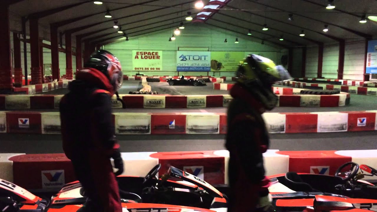 Karting &agrave; Charleroi avec Christelle & Christopher. Fun!!!