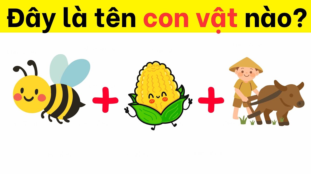 ĐUỔI H&Igrave;NH BẮT CHỮ ĐO&Aacute;N T&Ecirc;N C&Aacute;C CON VẬT C&Ugrave;NG CHAN ĐỐ VUI