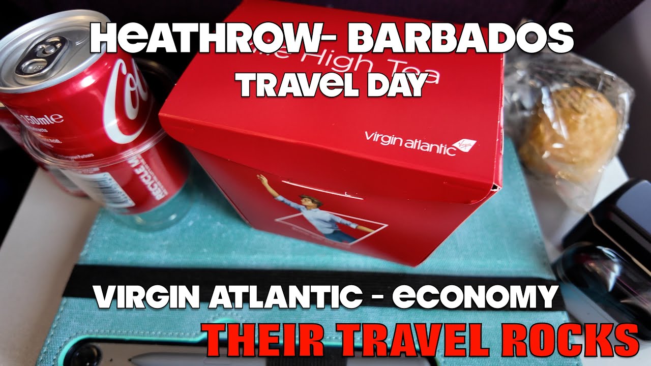 Barbados Travel Day - London - Barbados - Virgin Atlantic - Economy - Vlog1