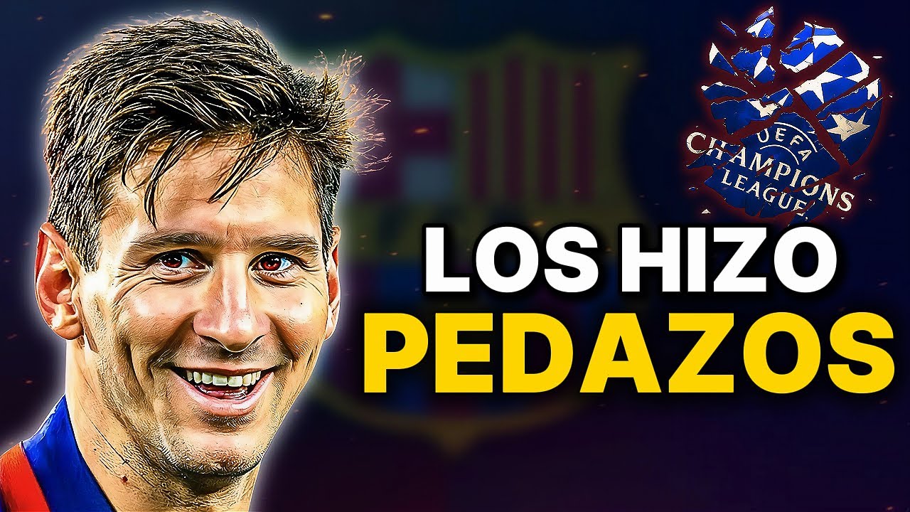 Lionel Messi: La PULGA que APLASTÓ a los GIGANTES de la Champions League