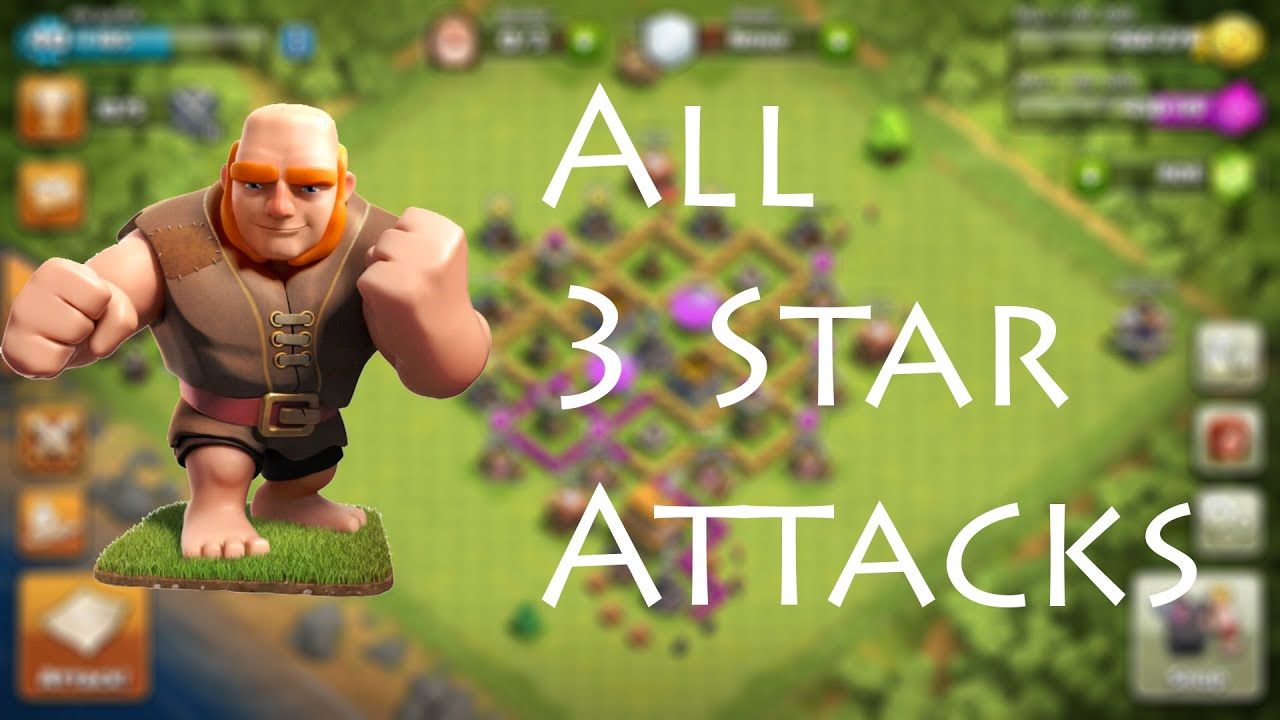 All 3 star attacks? COC Noob Raiding Episode 3