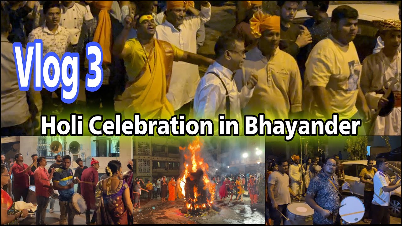 Vlog 3 | Holi celebration at Bhayandar 2023 | Full on Dhamal | Bhayander Banjo and Brass Band Group