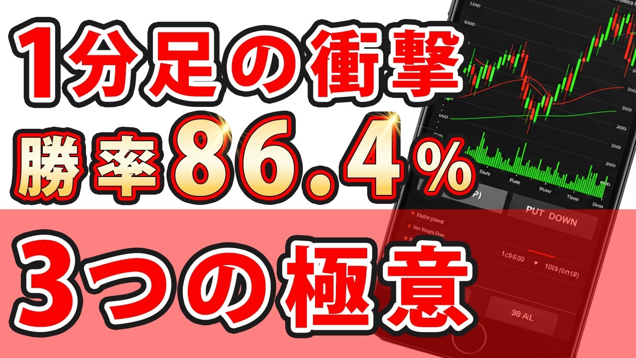 【トレーディングビュー インジケーター】1分足バイナリー専用！「勝率86 4%」を叩き出す3つの反発ロジック