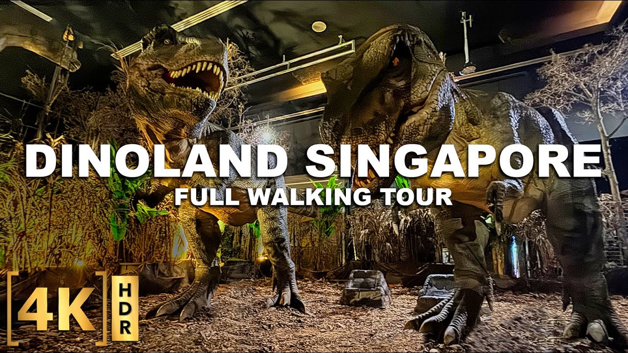 Walking Tour at DINOLAND Singapore -The Best DINOSAUR Park Animatronics in Singapore! | SAFRA Yishun