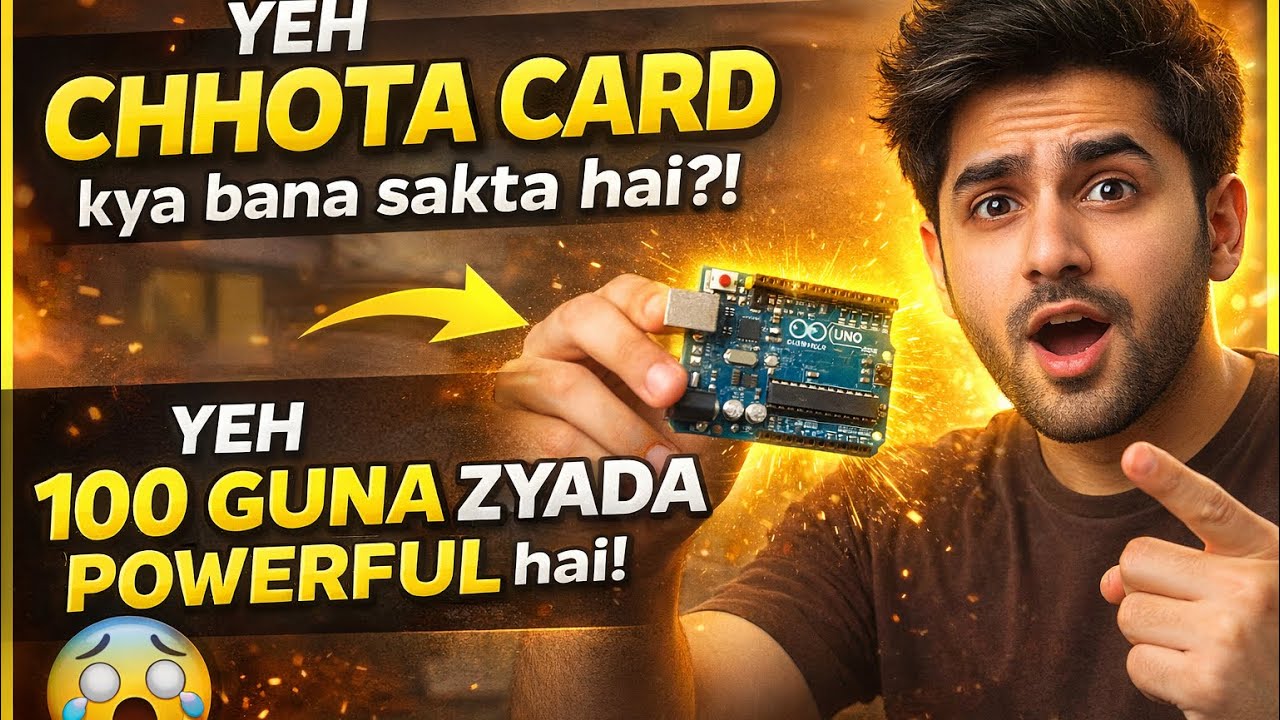 Yeh Chhota Arduino UNO Card Kya Kya Bana Sakta Hai?! 😱⚡