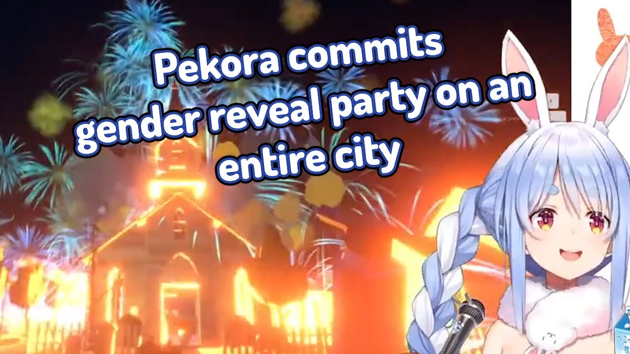 Usada Pekora explodes an entire city, goes to space, burns everything & everyone down