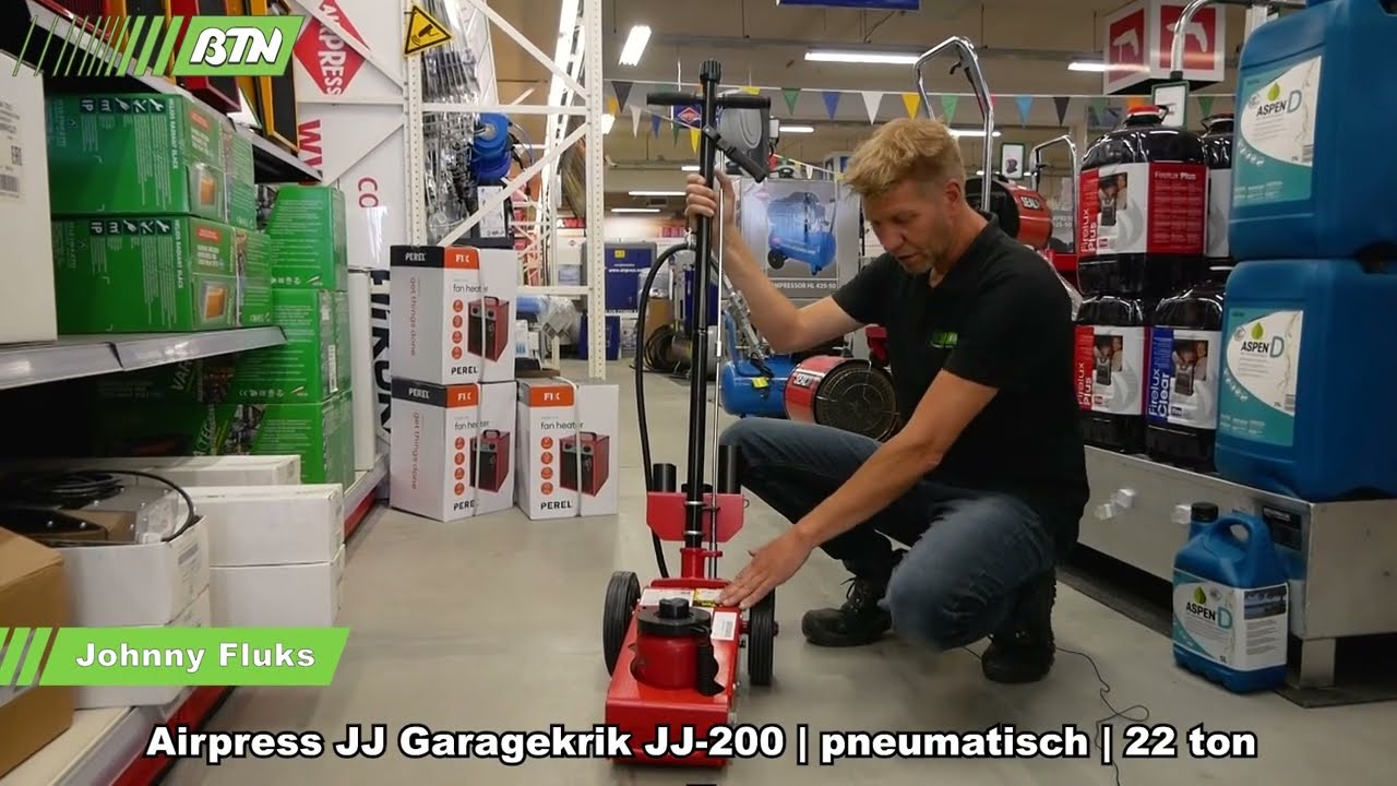 Airpress JJ Garagekrik JJ-200 | pneumatisch | 22 ton - BTN de Haas (701300)