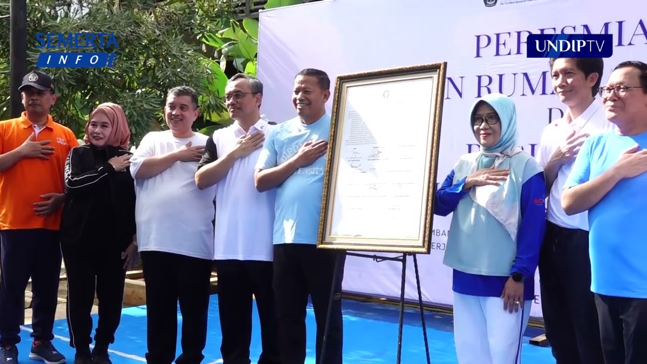 (INFO) UNDIP Peringati Bulan K3, Rektor Resmikan ‘Taman Rumah Kita’ Tempat Healing Civitas Academica