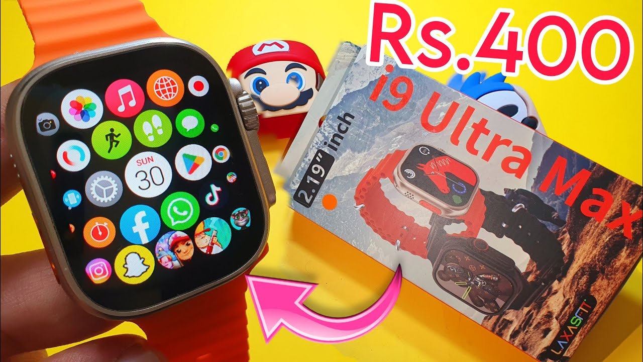 I9 Ultra Max Smartwatch Unboxing & Review | Best Ultra Watch Under 500 | i9 ultra max