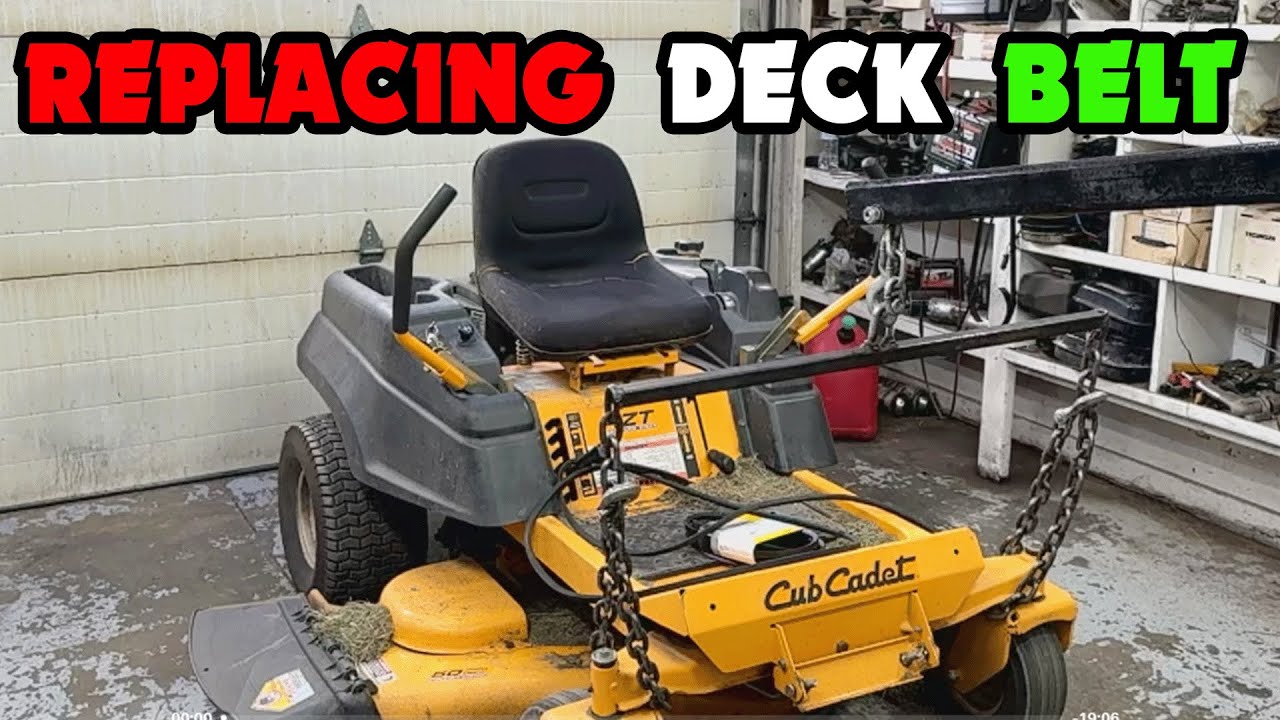Замена палубного ремня на Cub Cadet RZT Zero Turn