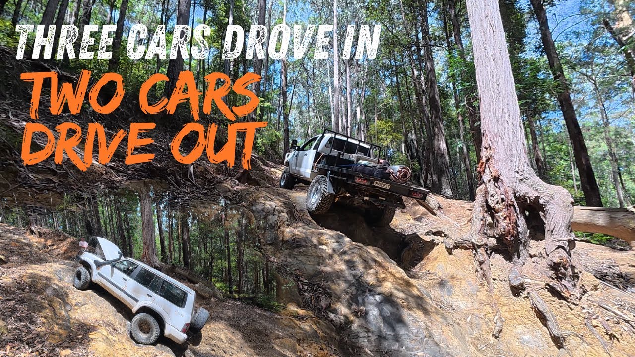 Farrells 3 Madness! Watagans 4WD track claims another rig!