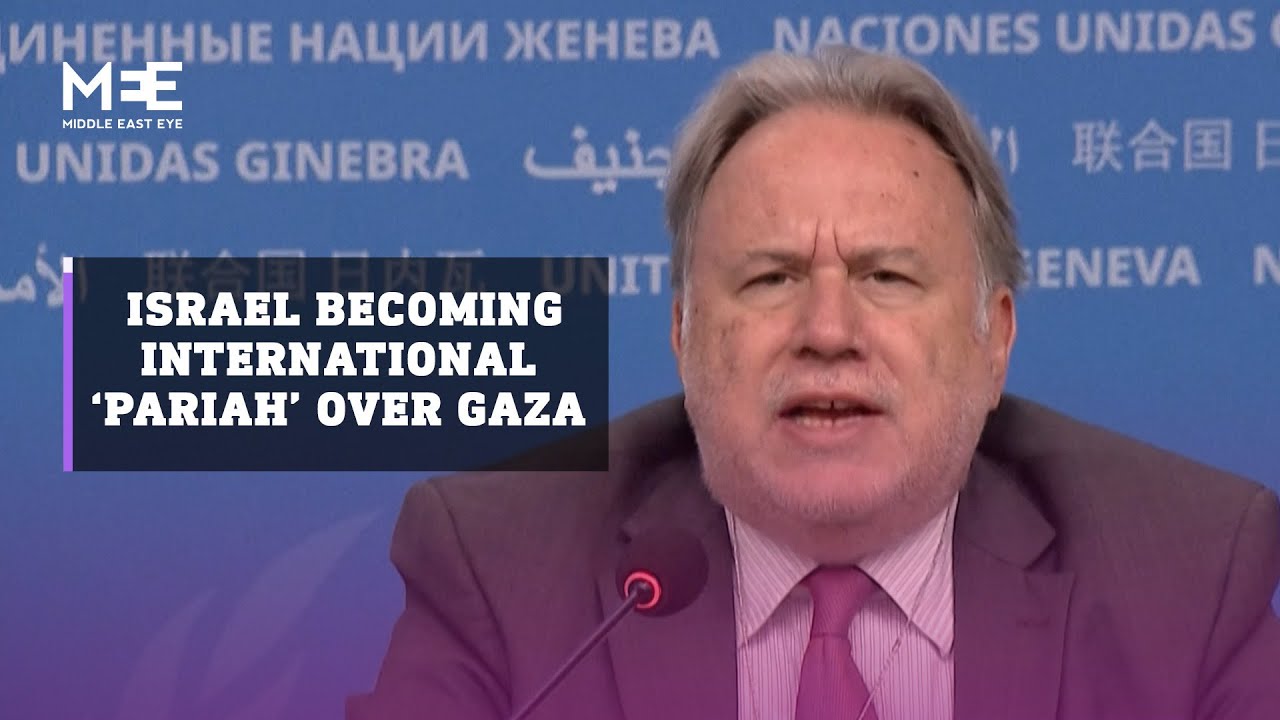 Israel risks 'pariah' status over Gaza: UN experts