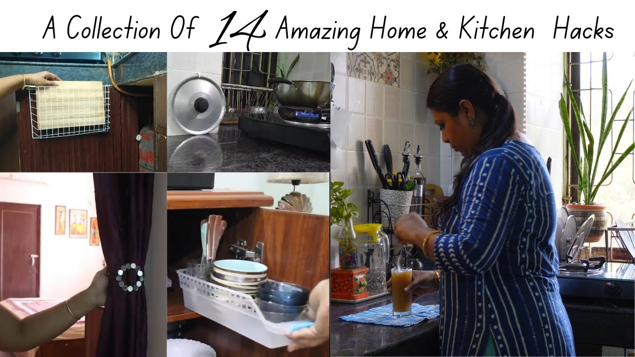14 Unique & Useful Home & Kitchen Hacks-Zero Cost Home & Kitchen Organization Ideas-Homemaking Tips