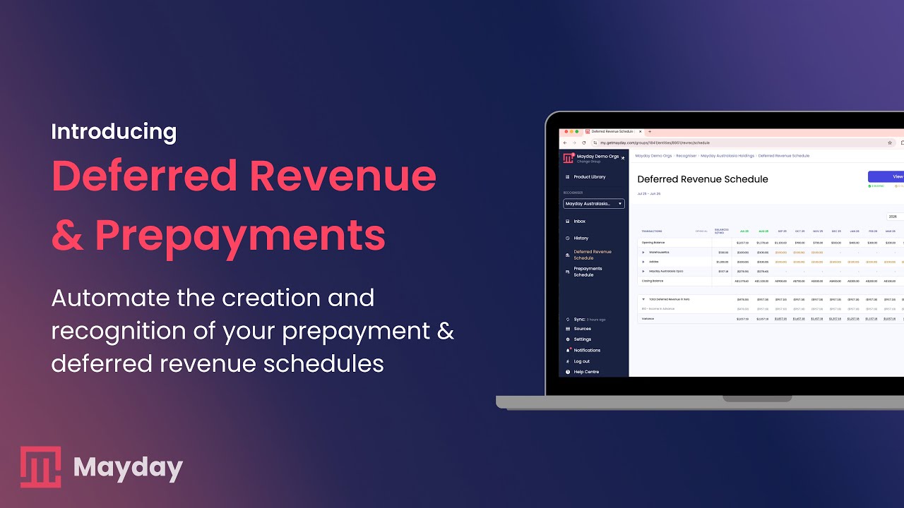 Product Launch Webinar: Deferred Revenue & Prepayments