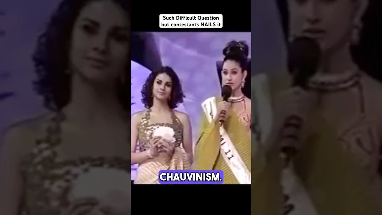 Such a tough vocab question, but the finalist absolutely nails it! 🔥 #MissIndia2004