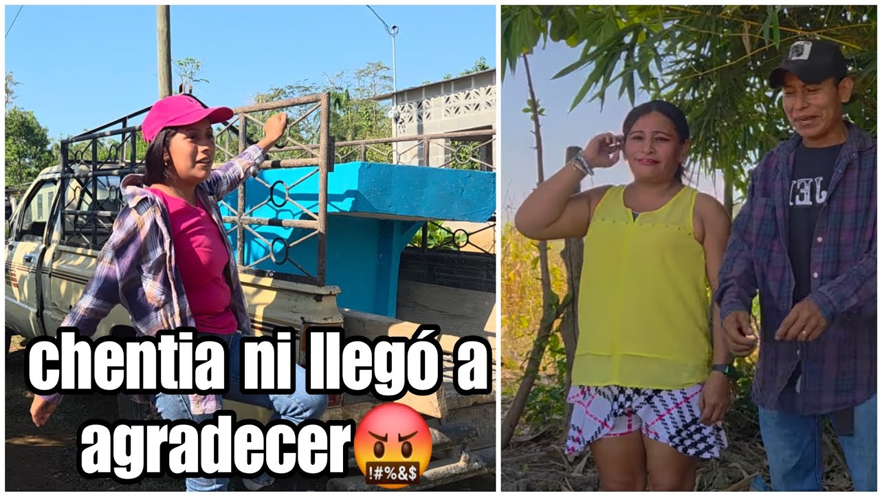 Dayrin hoy si se enojó con chentia Llegamos a dejar su pila asta en la trompa y nisiquiera agradeció