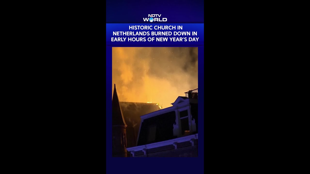 Huge Fire Rips Through Historic Amsterdam Church In Early Hours Of New Year&rsquo;s Day