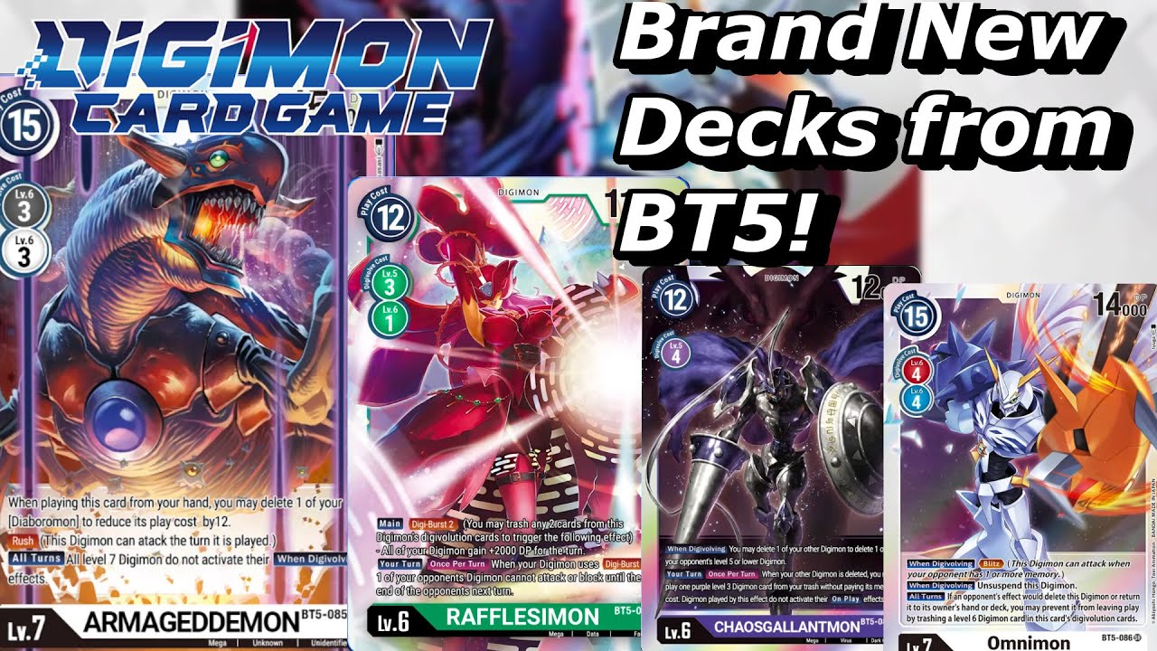 6 Deck Profiles for the BT5 Format! | Digimon TCG Battle of Omni Discussion + Analysis