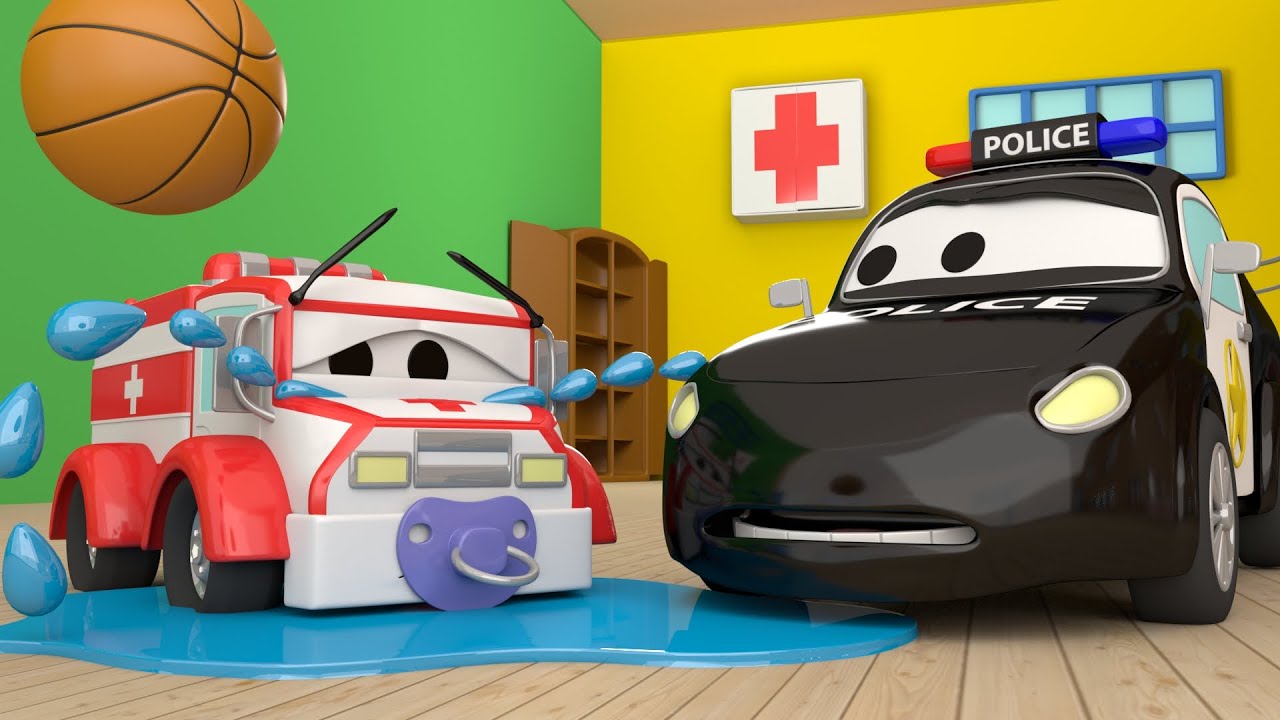 Patrullauto - Beebi Amber L&auml;ks Kaduma - Autode ja Veokite multikas lastele 🚓 🚒