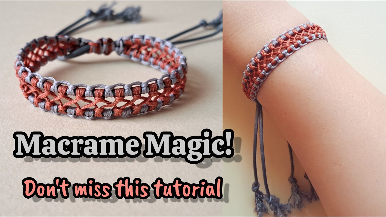DIY Macrame Bracelet | Elegant Two-Tone Design Tutorial