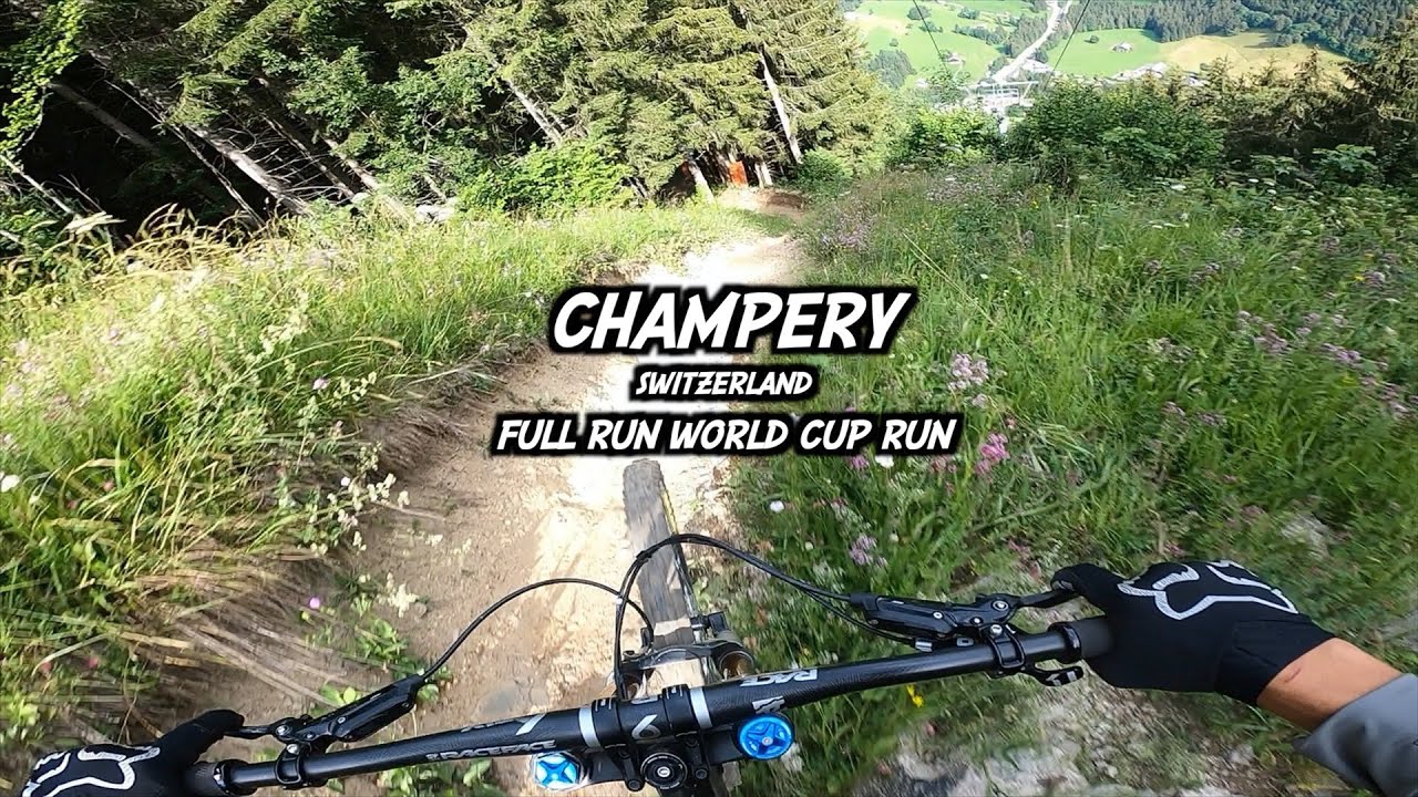 Champery - DH World Cup Track - Full run , personnal record